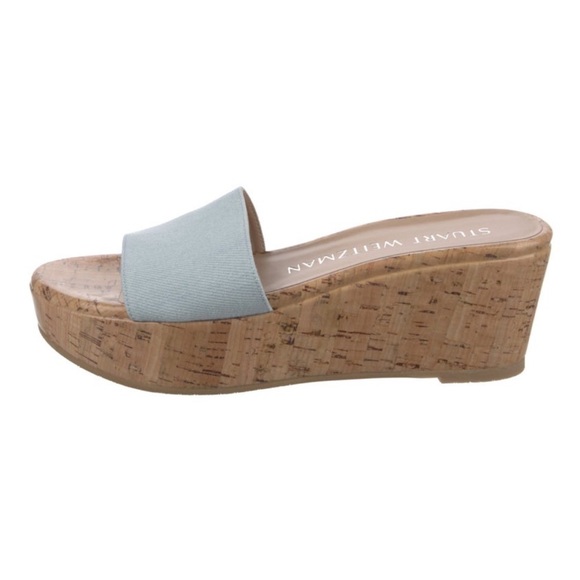 Denim Stuart Weitzman wedges - Picture 2 of 5